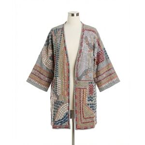 NEW JOHNNY WAS emily biya kimono in heather grey